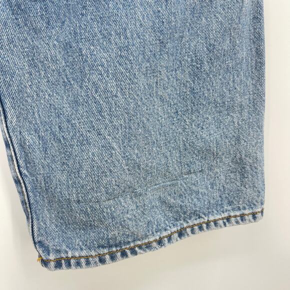 Haikure | Hurley Wide Leg Baggy Jeans in Chill Blue Waistband Detail Cuff 24 - Picture 14 of 16